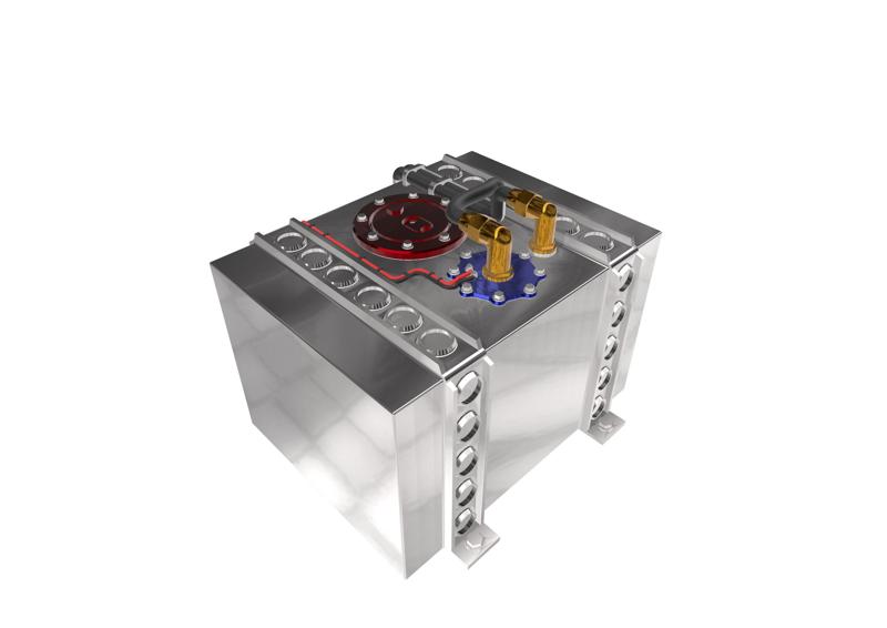Street Racing Fuel Cell with Lightweight Brackets for Scale Autos