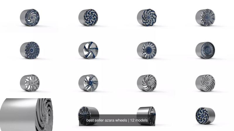 best seller azara wheels 3D Model Collection
