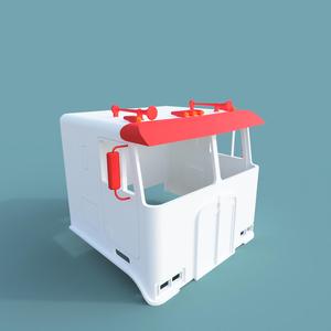 Exterior Pack for RC Truck 1/14 Kenworth K100 style