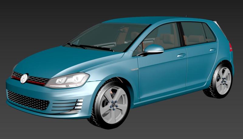 Volkswagen golf 7 Trix 1/24 scale