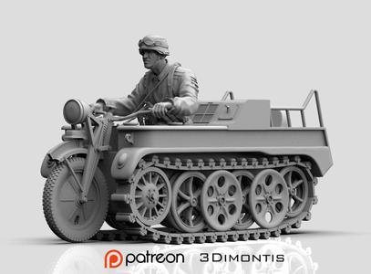 kettenkrad SdKfz 2 3D print model