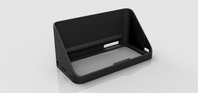iPhone 5(S) sunshade - DJI Phantom 2 Vision / DJI Phantom FC40 clamp compatible.