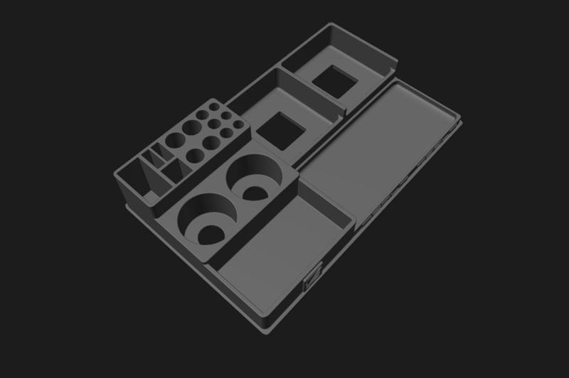 D.A03C DECAL STATION WITH TAMIYA, VALLEJO/AK/WSW PRODUCTS