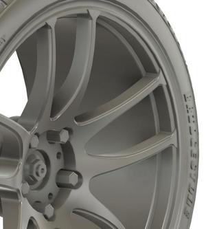 1/24 19x9.5 UD Work Emotion CR Kiwami wheels