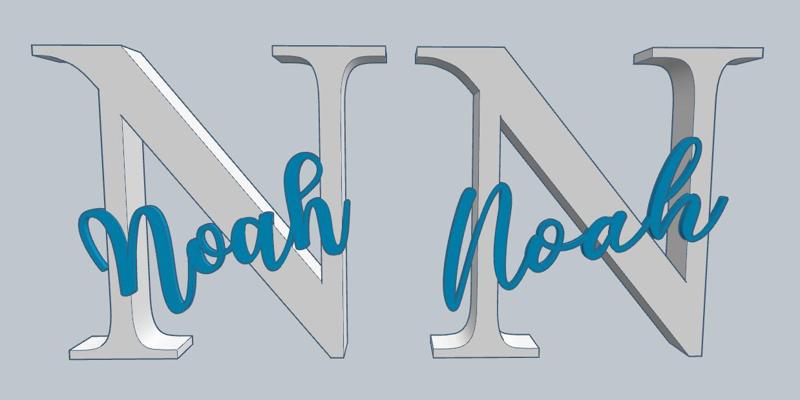 Name Noah / Letter / Letter N