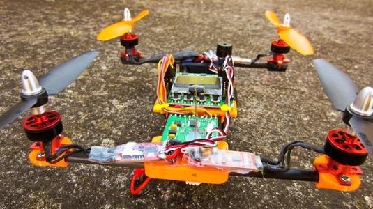 Mini H-quad w carbon rods **55g frame**
