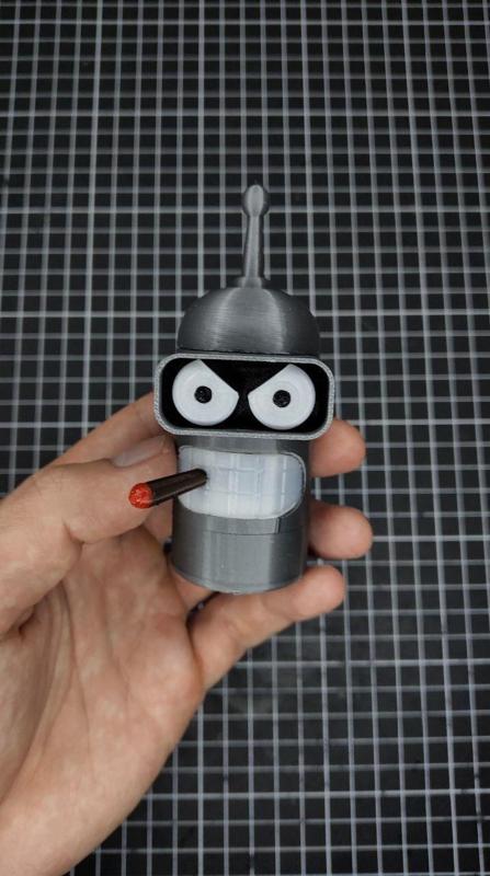 Bender Futurama Grinder With Hide Container