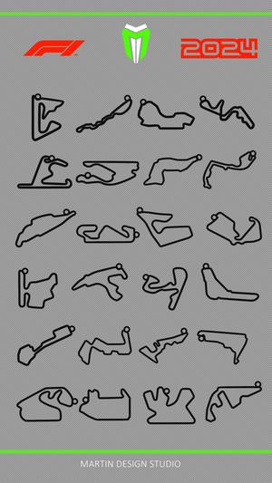 KEYRINGS, Racing circuits, F1 2024