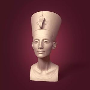Restored Nefertiti Bust -- Ready for 3D Printing
