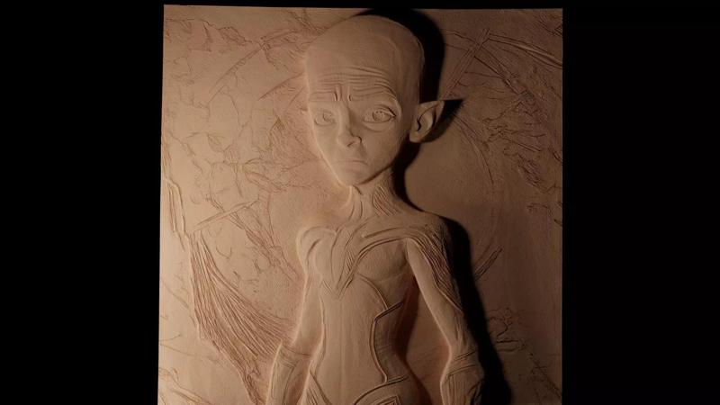 Megamind Megamind CNC 3d Print High Relief Sand Casting