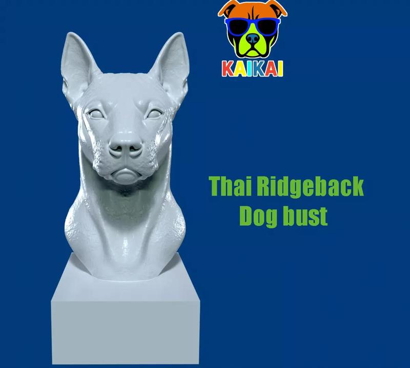 Red Thai Ridgeback Dog model - 3D print
