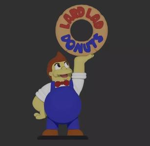 simpson donut guy lard lad