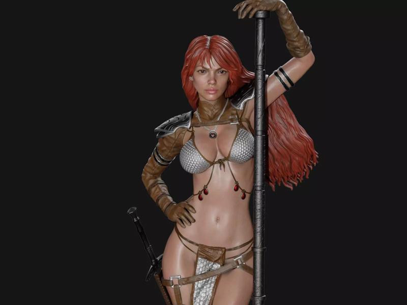 Red Sonja 3D Print