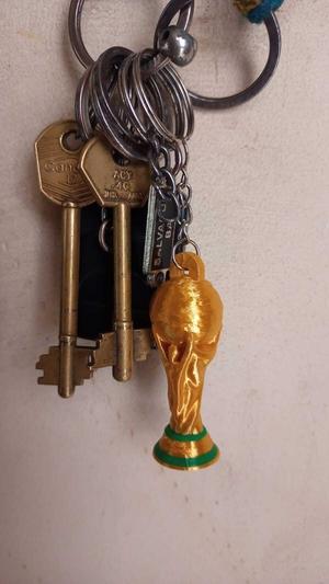 world cup key ring with reinforced ring