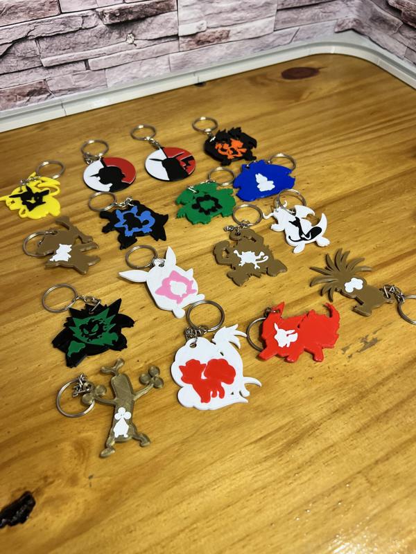 Pokemon keychains various designs