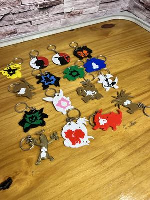 Pokemon keychains various designs