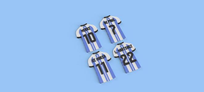 ARGENTINA T-SHIRT KEYCHAIN