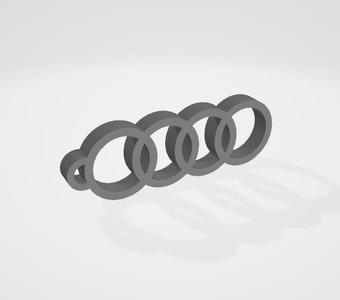 Audi ring key ring