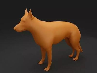 German Shepherd 3D Model