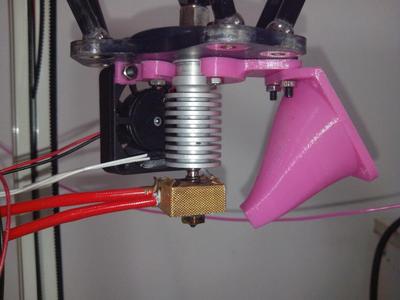 Kossel Mini (K800) J-head retainer and fan duct