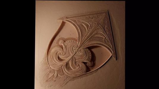 Kite CNC 3d Print High Relief Sand Casting