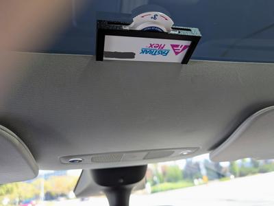 Tesla FasTrak Flex roof-glass mount.  For new Toll Tags (8-2025)