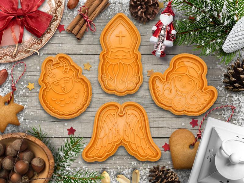 Saint Nicholas theme cookie cutter / stamp