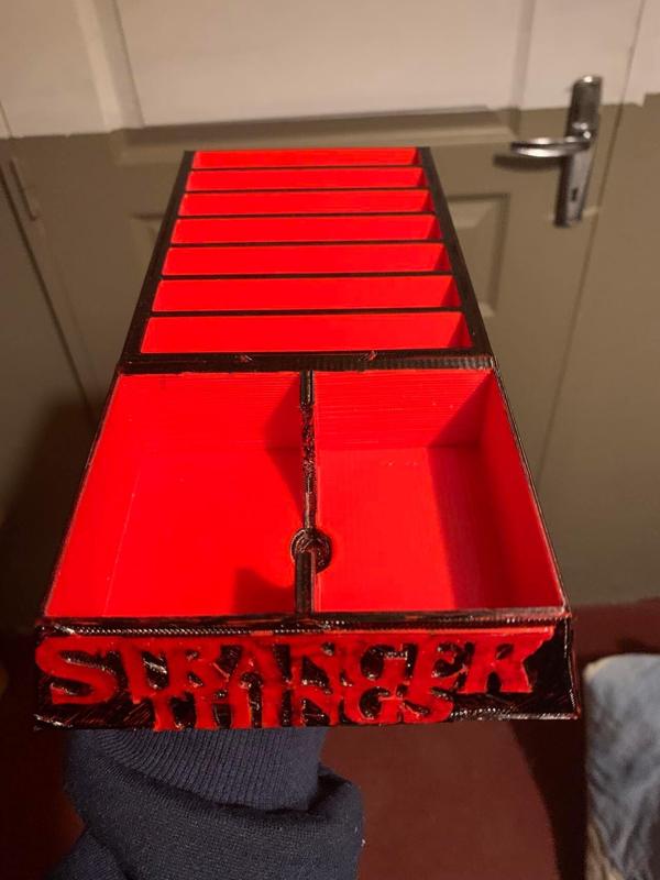stranger things monopoly card/ticket storage