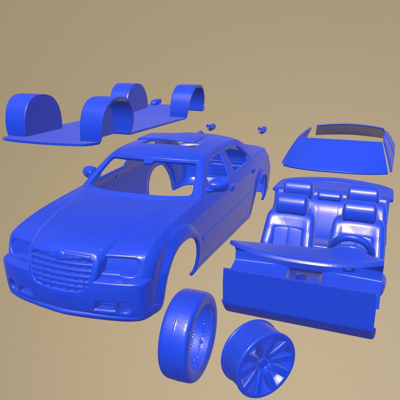 Chrysler 300C sedan 2009 Printable Car In Separate Parts