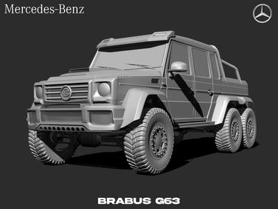 Mercedes Brabus G63 3D print model