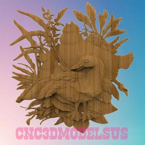 Duck and Capercaillies 3D MODEL STL FILE FOR CNC ROUTER LASER