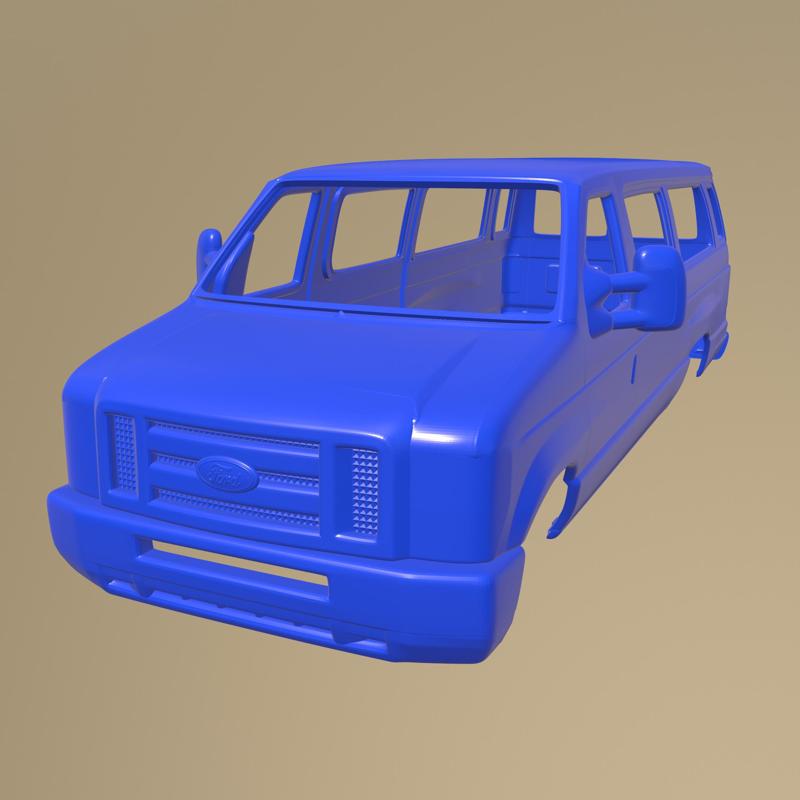 Ford E-Series Passenger Van 2011 PRINTABLE VAN BODY