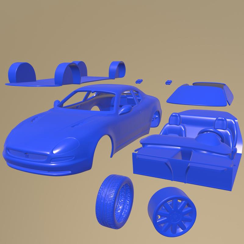 Maserati 3200 GT 1998 PRINTABLE CAR IN SEPARATE PARTS