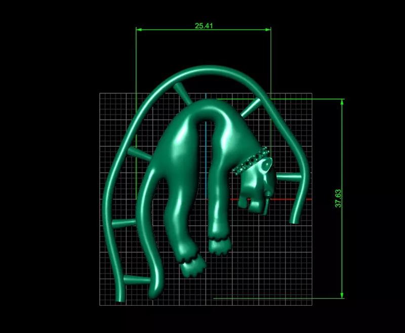 3D zbrush panter