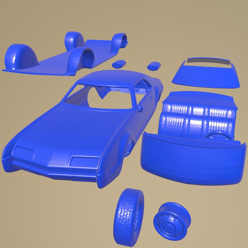 Oldsmobile Toronado 1966 PRINTABLE CAR IN SEPARATE PARTS
