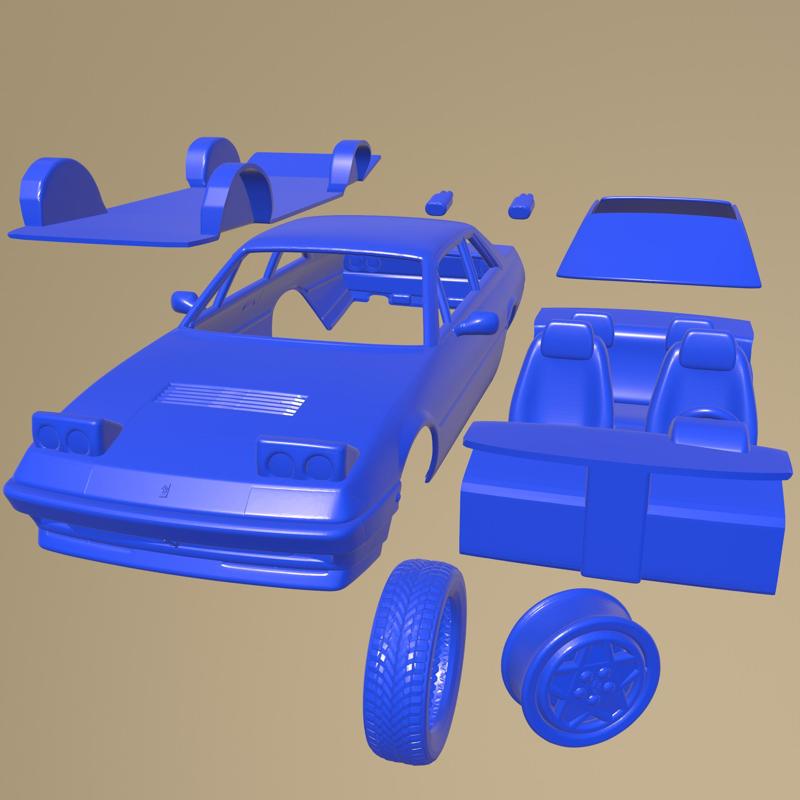 Ferrari 412 1985 Printable Car In Separate Parts