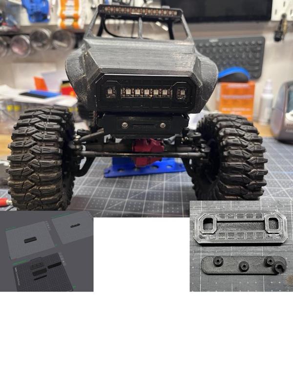 Redcat Ascent Fusion Front Body Mounting Plate - Multiple Options