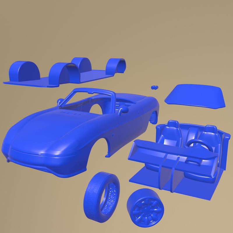 Fiat Barchetta 1995 PRINTABLE CAR IN SEPARATE PARTS