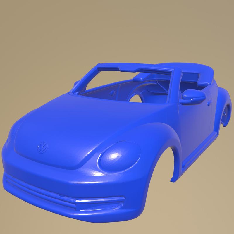 Volkswagen beetle karmann cabrio 2014 PRINTABLE CAR BODY