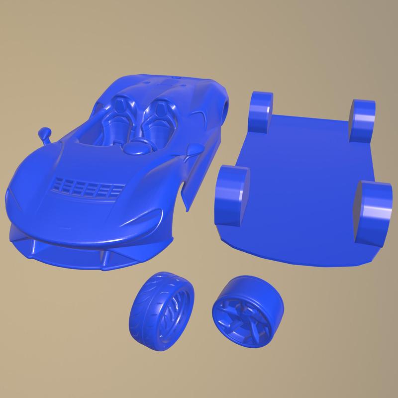 MCLAREN ELVA 2021 PRINTABLE CAR IN SEPARATE PARTS