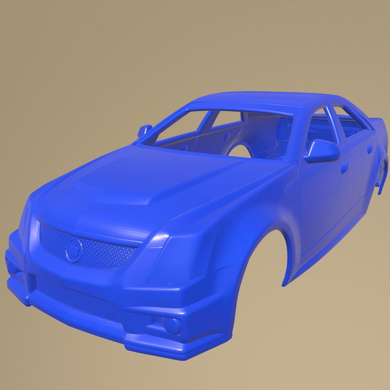 Cadillac CTS sedan V 2009 PRINTABLE CAR BODY