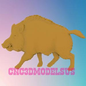 boar 2 Pig 3d 3D MODEL STL FILE FOR CNC ROUTER LASER