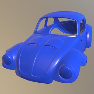 volksvagen bug Baja Printable car Body
