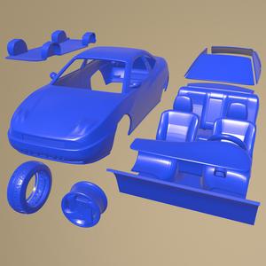 FIAT COUPE PININFARINA 1998 PRINTABLE BODY CAR IN SEPARATE PARTS