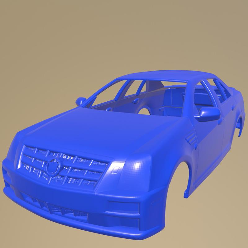 Cadillac STS 2010 PRINTABLE CAR BODY