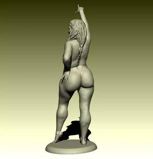Fancydress realistic nude female figurine