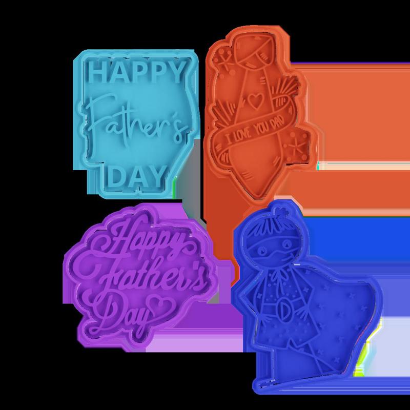 COOKIE CUTTER Father's day set of 4