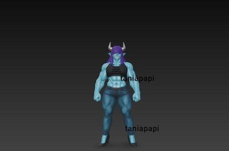 Muscle monster woman