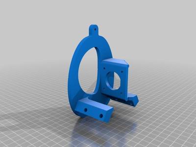 Titan Extruder mount for Lulzbot Taz 6 with E3D V6 Hotend
