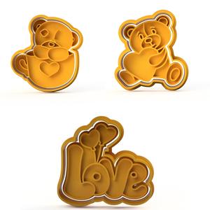 Cookie Cutting Bear Cookie Cutting Bear Cookie Cutter CUTTER OF COOKIES VALENTINE'S DAY